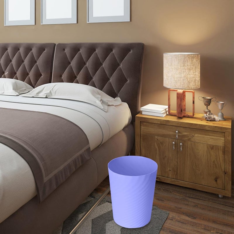 VKPLITE Small Plastic Trash Can - 1.8 Gallon - Light Purple - Wastebasket Garbage Can Container - Image 2